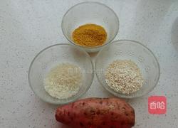 红薯四宝粥的做法图解1