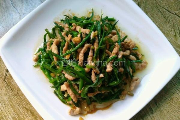 猪耳朵豆角炒肉丝