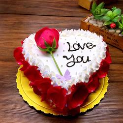 玫瑰爱心蛋糕的做法[图]