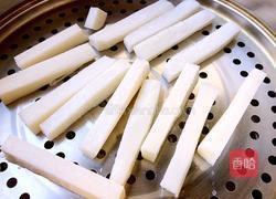 草莓酱汁淋山药的做法图解4