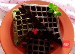 抹茶可可粉华夫饼的做法图解15