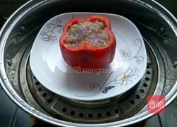 蒸酿红辣椒的做法图解9