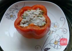 蒸酿红辣椒的做法图解10