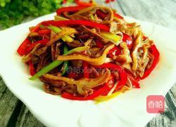 红椒炒肚丝的做法图解14