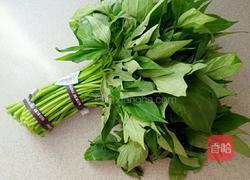 蒜香薯叶的做法图解1