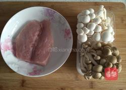 肉炒双菇的做法图解1