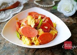 火腿肠炒鸡蛋的做法图解5