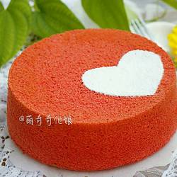 红丝绒蛋糕（八寸圆模）的做法[图]