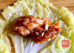 娃娃菜裹肉卷的做法图解6