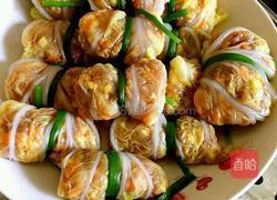 娃娃菜裹肉卷的做法圖解10