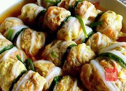娃娃菜裹肉卷的做法图解11
