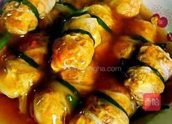 娃娃菜裹肉卷的做法圖解14