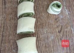 青汁花卷的做法图解8