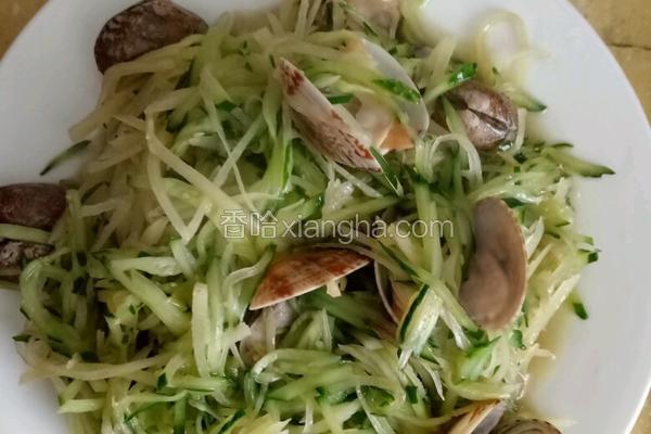 黄瓜丝土豆丝蚬子