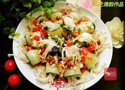 黄瓜金针菇卷的做法图解9