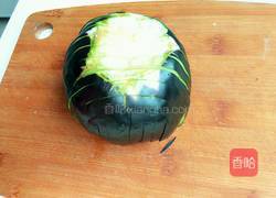 菊花茄子的做法图解3