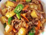杂菜炒肉