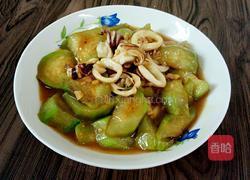丝瓜烧鱿鱼的做法图解7