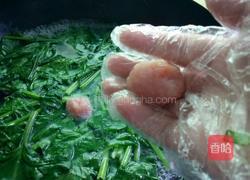 菠菜丸子汤的做法图解6