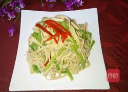 青椒炒豆腐皮的做法图解10