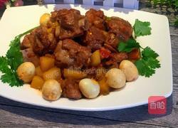 土豆鹌鹑蛋烧排骨的做法图解11