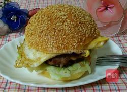 猪肉鸡蛋汉堡的做法图解13