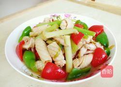 红椒芹菜鱿鱼卷的做法图解9