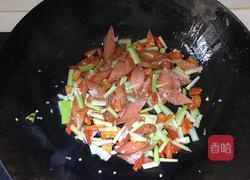 火腿炒西芹的做法图解6