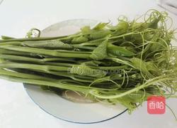 红辣椒拌龙须菜的做法图解1