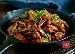 河蟹炒年糕的做法图解14