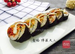 辣酱肉松寿司的做法图解8