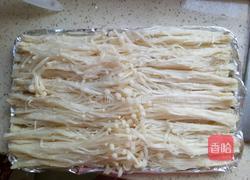 蒜香锡纸烤金针菇的做法图解4