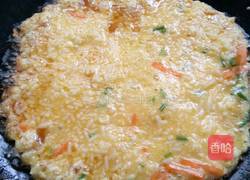 米饭鸡蛋煎饼的做法图解2