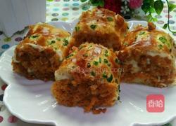 卡仕达酱肉松面包卷的做法图解13