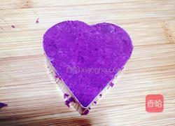 心心相连炼乳紫薯泥的做法图解5