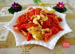 红椒炒蛋的做法图解6