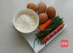 蔬菜鸡蛋饼的做法图解1