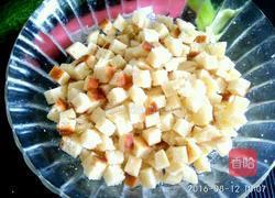 火腿馍丁鸡蛋饼(二人份)的做法图解3