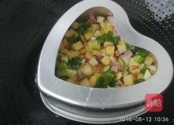 火腿馍丁鸡蛋饼(二人份)的做法图解10