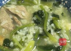 猪肝菠菜粥的做法图解3