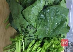 猪肝菠菜粥的做法图解1