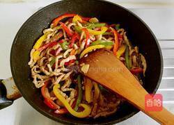 彩椒炒肉丝的做法图解15