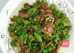 秋葵烧肉的做法图解2