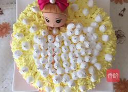 八寸沐浴娃娃蛋糕的做法图解8