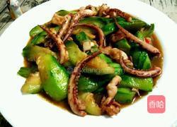 絲瓜炒鮮魷的做法图解6