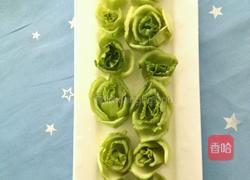 肉末香菇碧玉盏的做法图解2