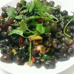 紫苏烧田螺的做法[图]