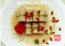 水晶鸡肉卷的做法图解5