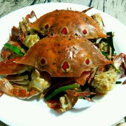 薑蔥炒蟹的做法[圖]