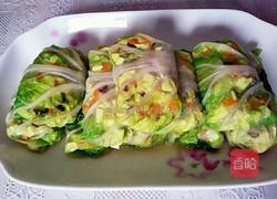 虾仁豆腐白菜卷的做法图解10